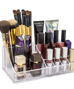 16-Cavity Acrylic Cosmetics Organizer - Effortless Storage for Makeup, Perfume, and More