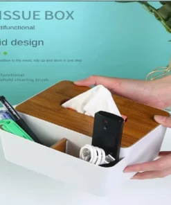 Multifunctional Desktop Tissue Storage Box