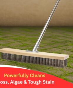Stainless steel wire brush 50 cm moss cleaning scrubber