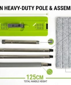 Mop with bucket set flat